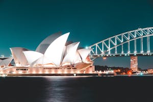 White Sydney Opera House